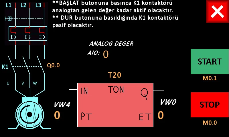 HMI Ekran Görüntüsü